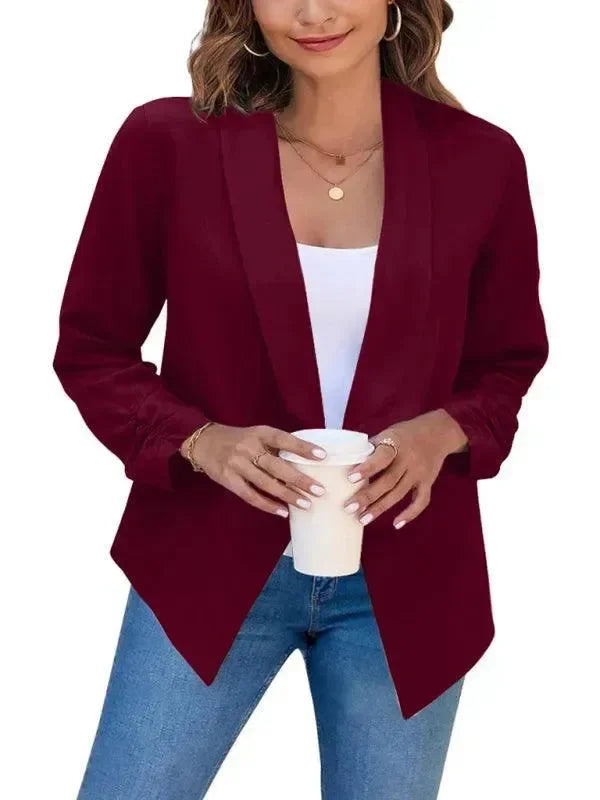 Blazer femme slim fit moderne col V