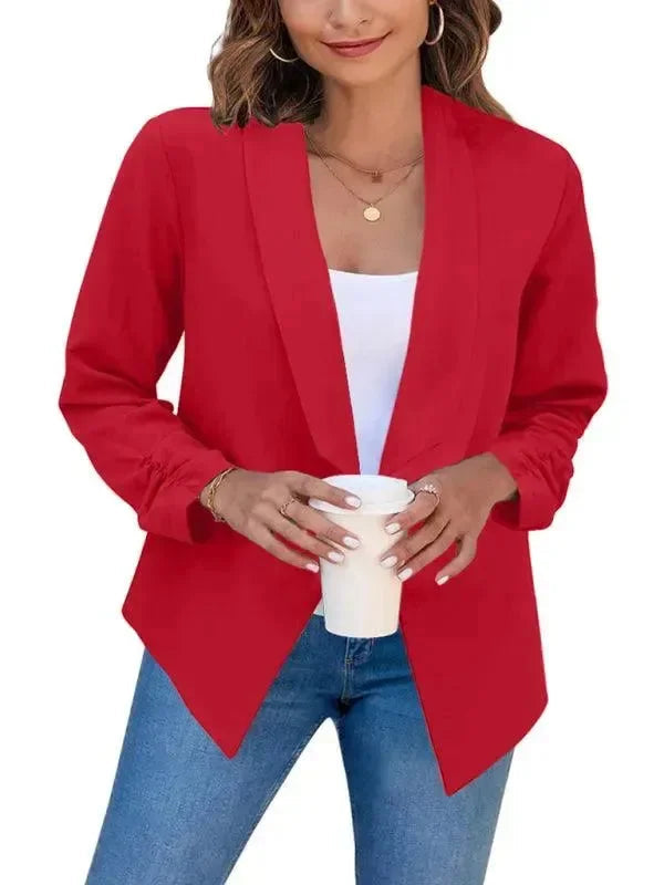 Blazer femme slim fit moderne col V