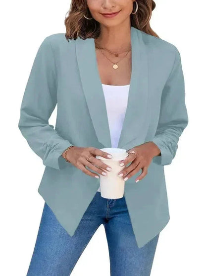 Blazer femme slim fit moderne col V