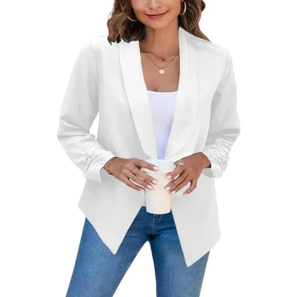 Blazer femme slim fit moderne col V