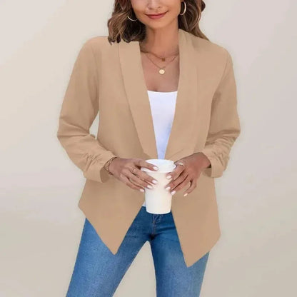 Blazer femme slim fit moderne col V