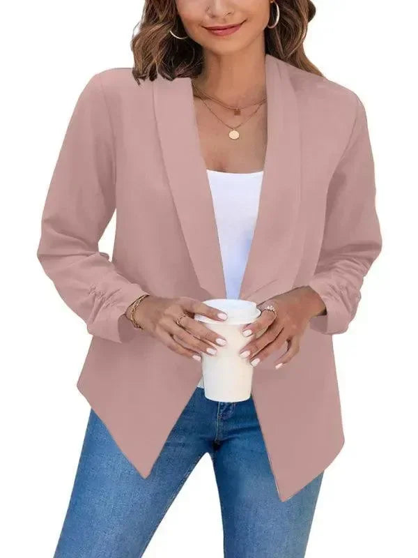 Blazer femme slim fit moderne col V