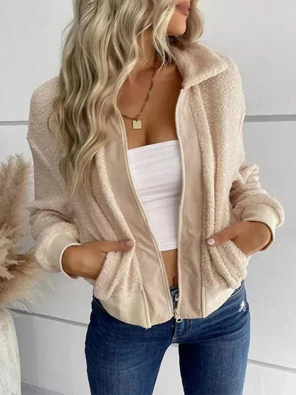 Veste d'hiver élégante pour femme coupe ajustée