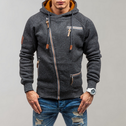 Sweat à capuche zippé confortable moderne et sportif