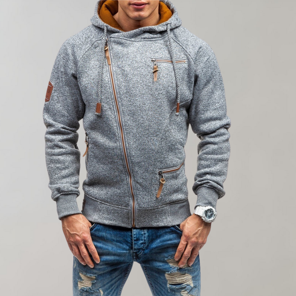 Sweat à capuche zippé confortable moderne et sportif