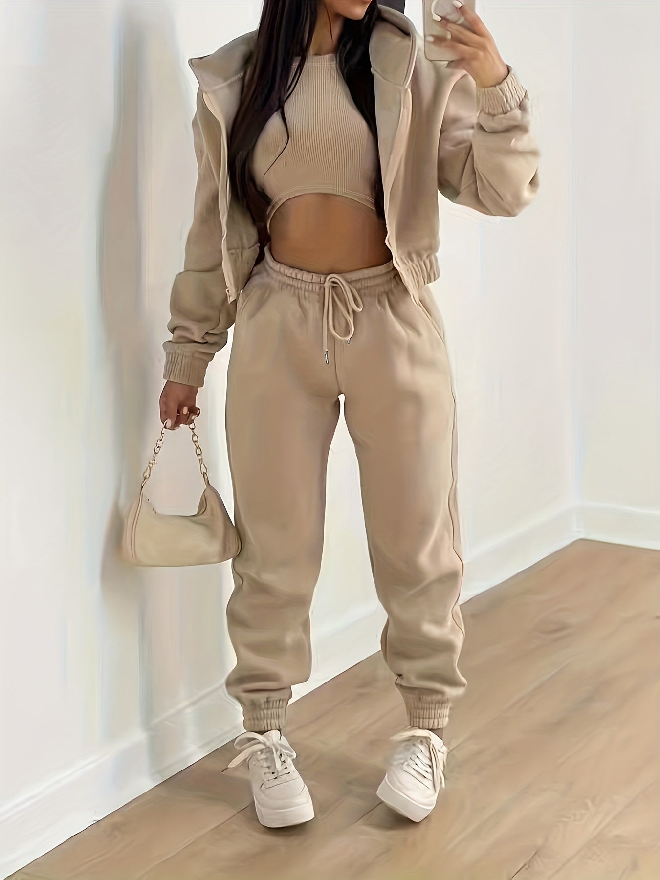 Ensemble de survêtement complet capuche pantalon haut