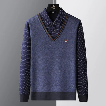 Pull polo homme