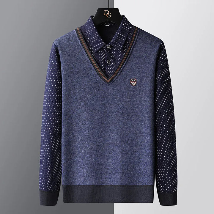 Pull polo homme