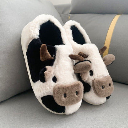 Chaussons confortables pour femmes à motif animalier