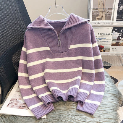 Pull en tricot stylé cachemire chaud hiver