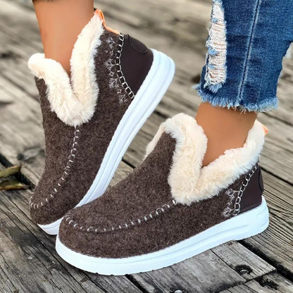 Bottes d'hiver femme élégantes temps froid