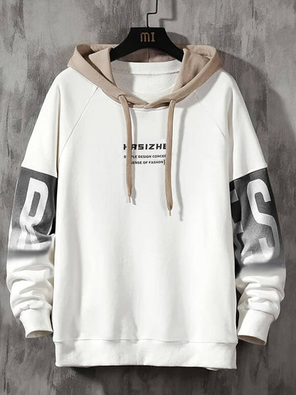Sweat à capuche oversize décontracté pour homme style casual