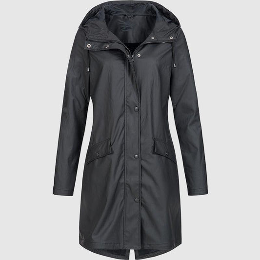Wasserdichte Damen Regenjacke mit Kapuze - IdealeKleiden