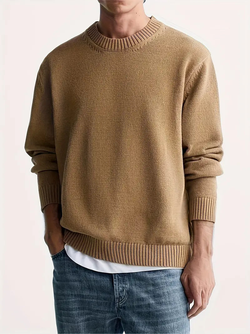 Modischer Herren Pullover Rundhals Casual - IdealeKleiden