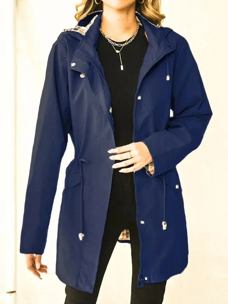 Manteau d'hiver élégant pour femme, coupe longue