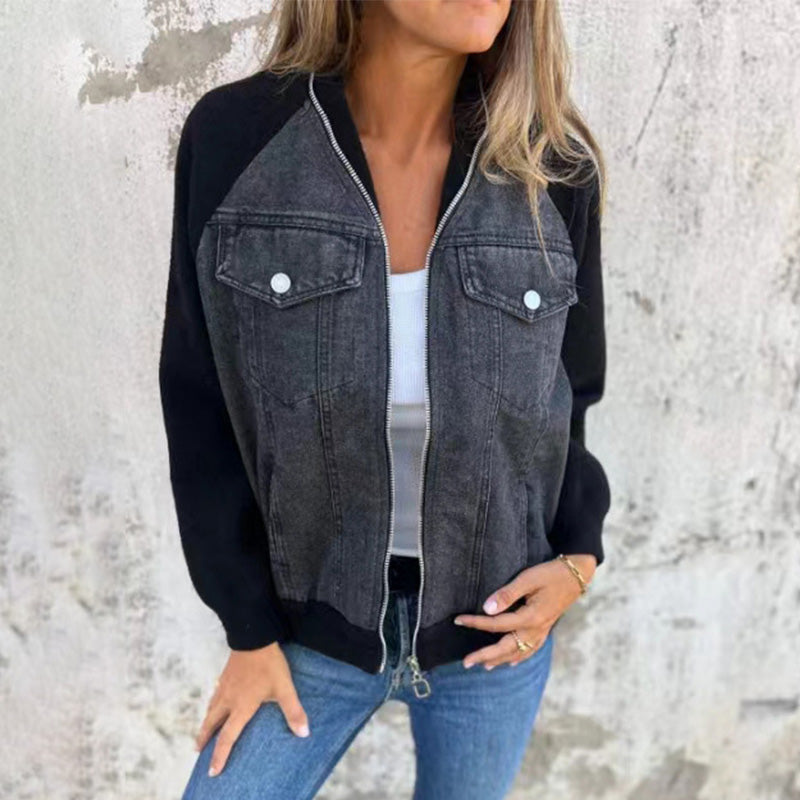 Veste en jean femme stylée décontractée