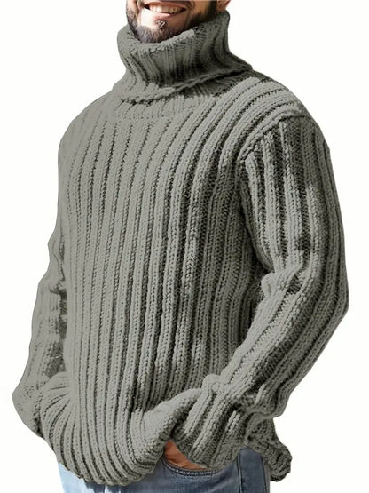Col roulé uni pour homme