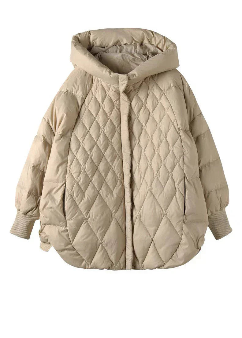 Lässige Winterjacke Damen EntenDaunen Parka - IdealeKleiden