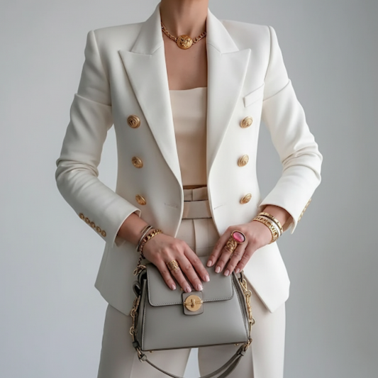 Eleganter Blazer Damen - Moderne Lässigkeit - IdealeKleiden
