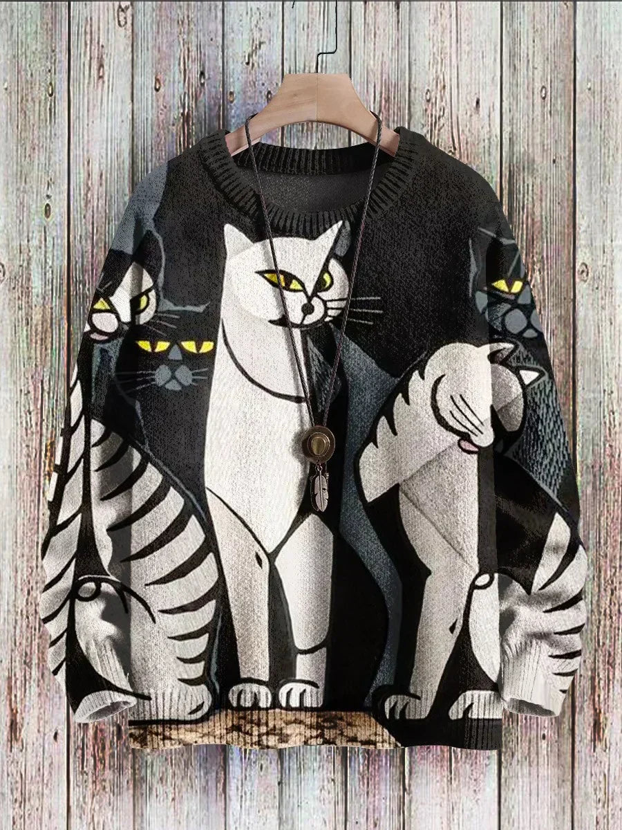 Pull-over Femme Chats Couleurs Vives