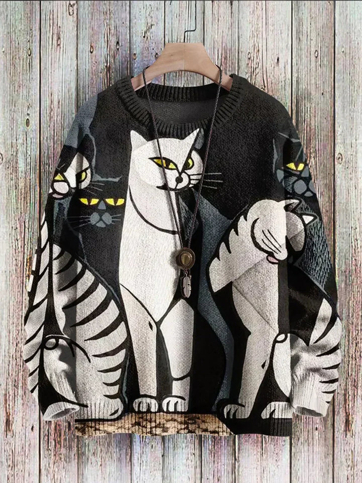 Pull-over Femme Chats Couleurs Vives
