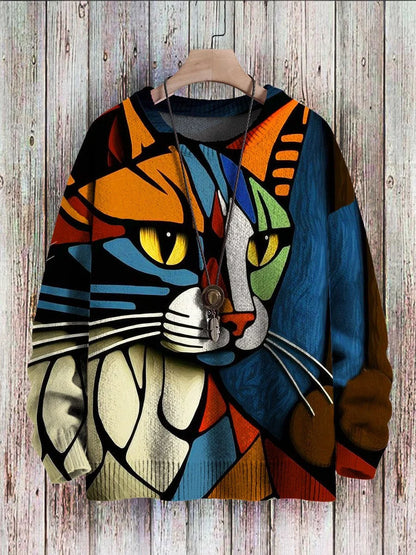 Pull-over Femme Chats Couleurs Vives