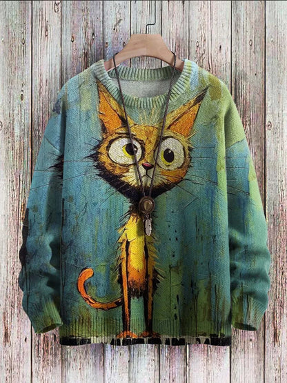 Pull-over Femme Chats Couleurs Vives
