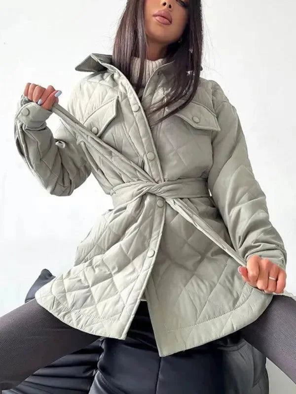 Veste matelassée élégante pour femme Coupe décontractée