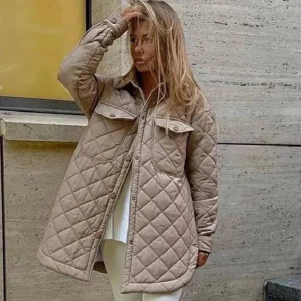 Veste matelassée élégante pour femme Coupe décontractée