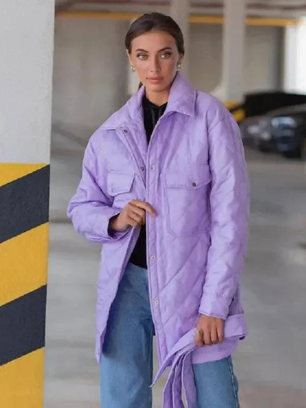 Veste matelassée élégante pour femme Coupe décontractée