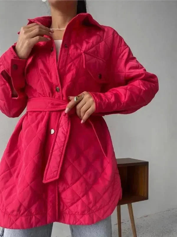 Stylisches Damen Steppjacke Lockeres Design - IdealeKleiden