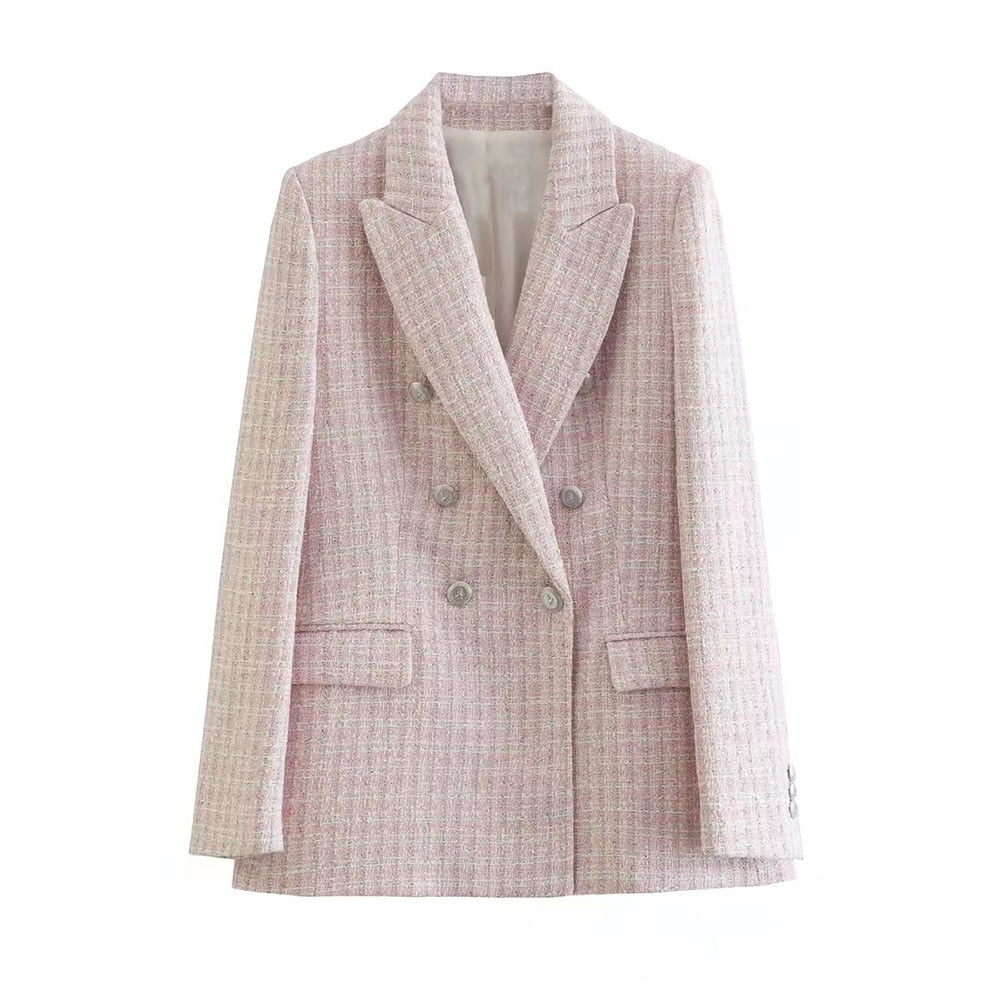 Veste élégante pour femme en tweed
