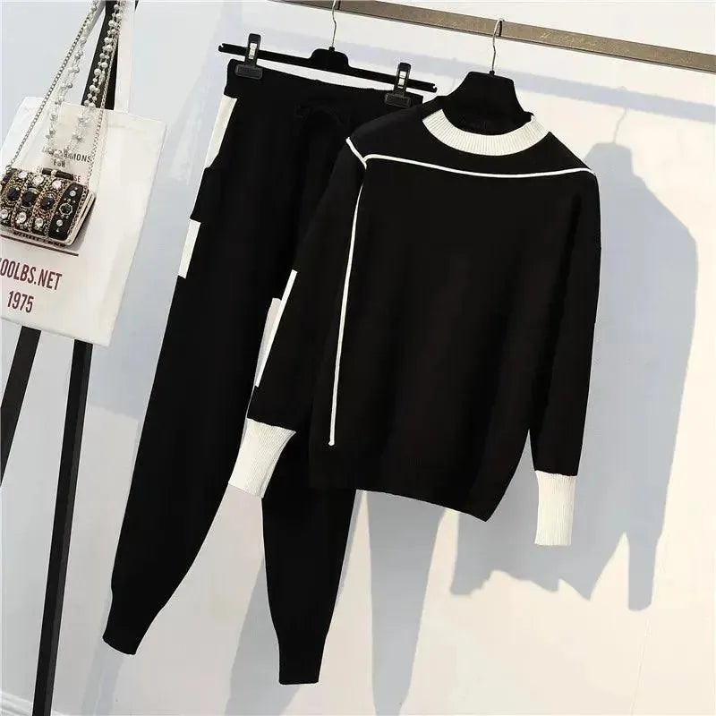 Ensemble Pull Tricoté Deux Pièces Femme