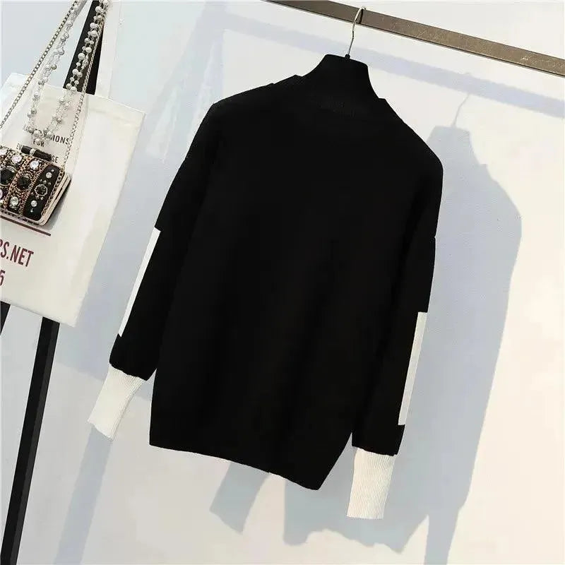 Damen Strick Pullover Set Zwei Teile - IdealeKleiden