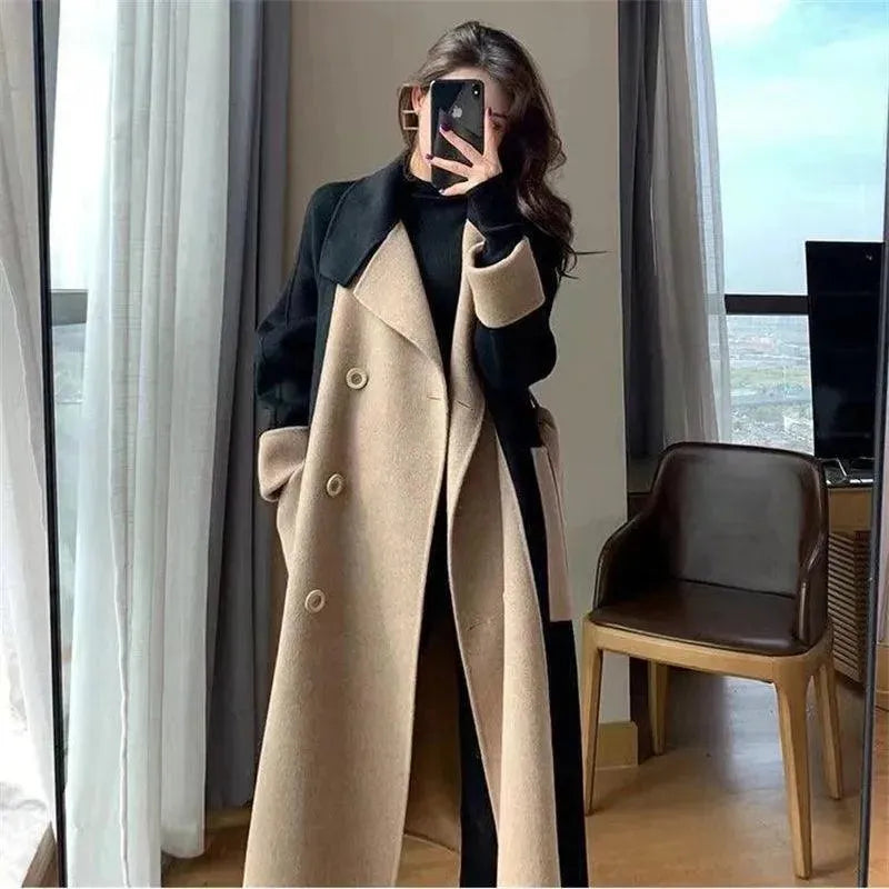 Stilvoller Damen Trenchcoat Wollmix - IdealeKleiden