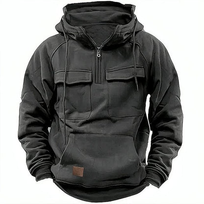 Sweat à capuche d'hiver pour hommes en polaire chaude