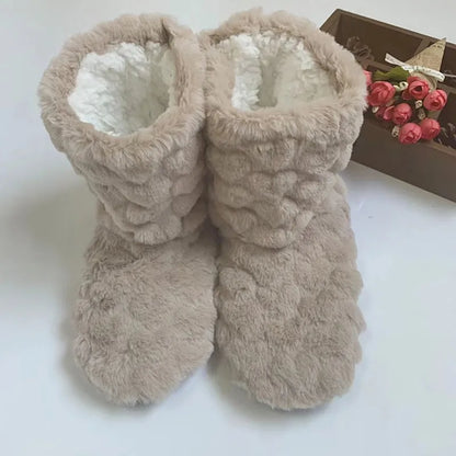 Bottes d'hiver souples Chaussons chauds Confort