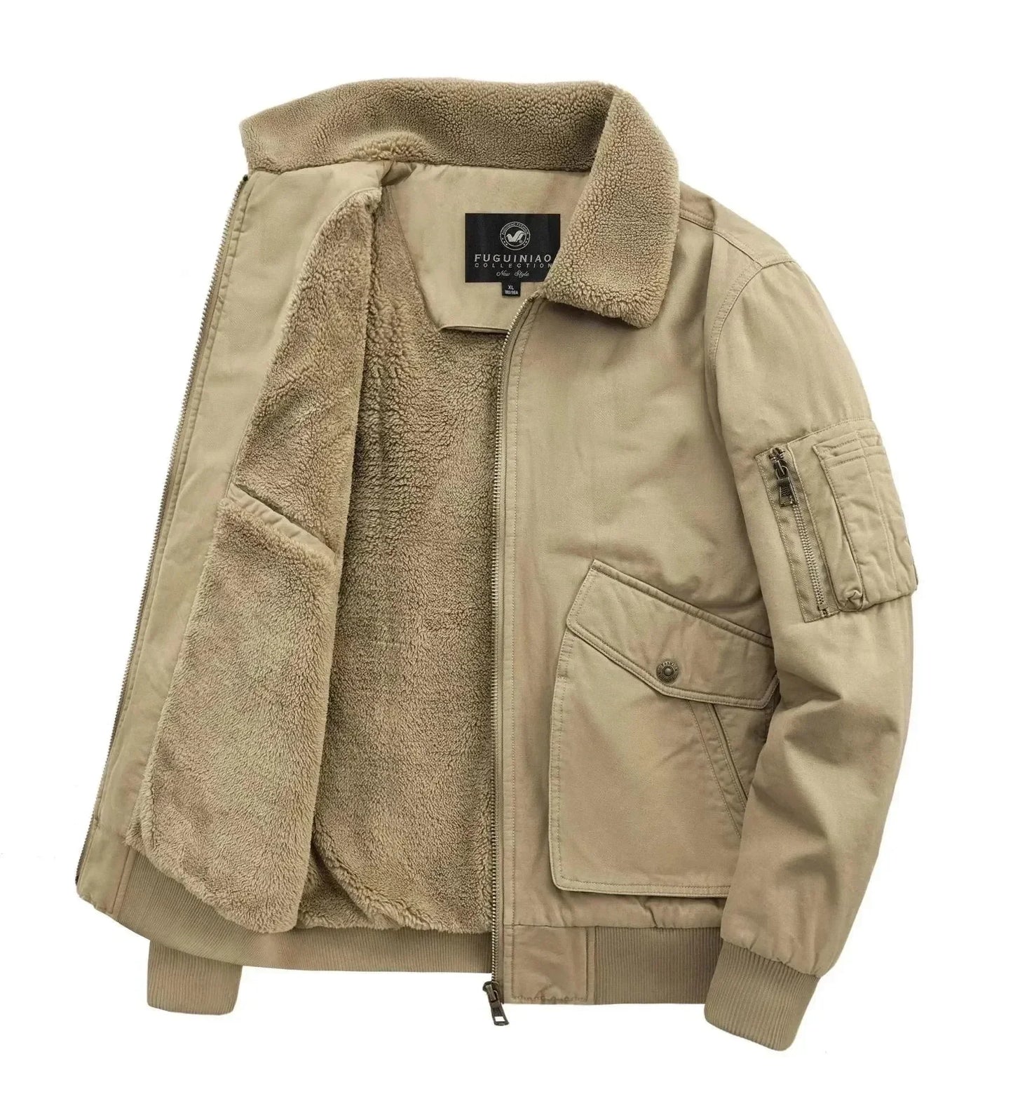 Veste d'hiver pour homme Polaire Classique Chaude