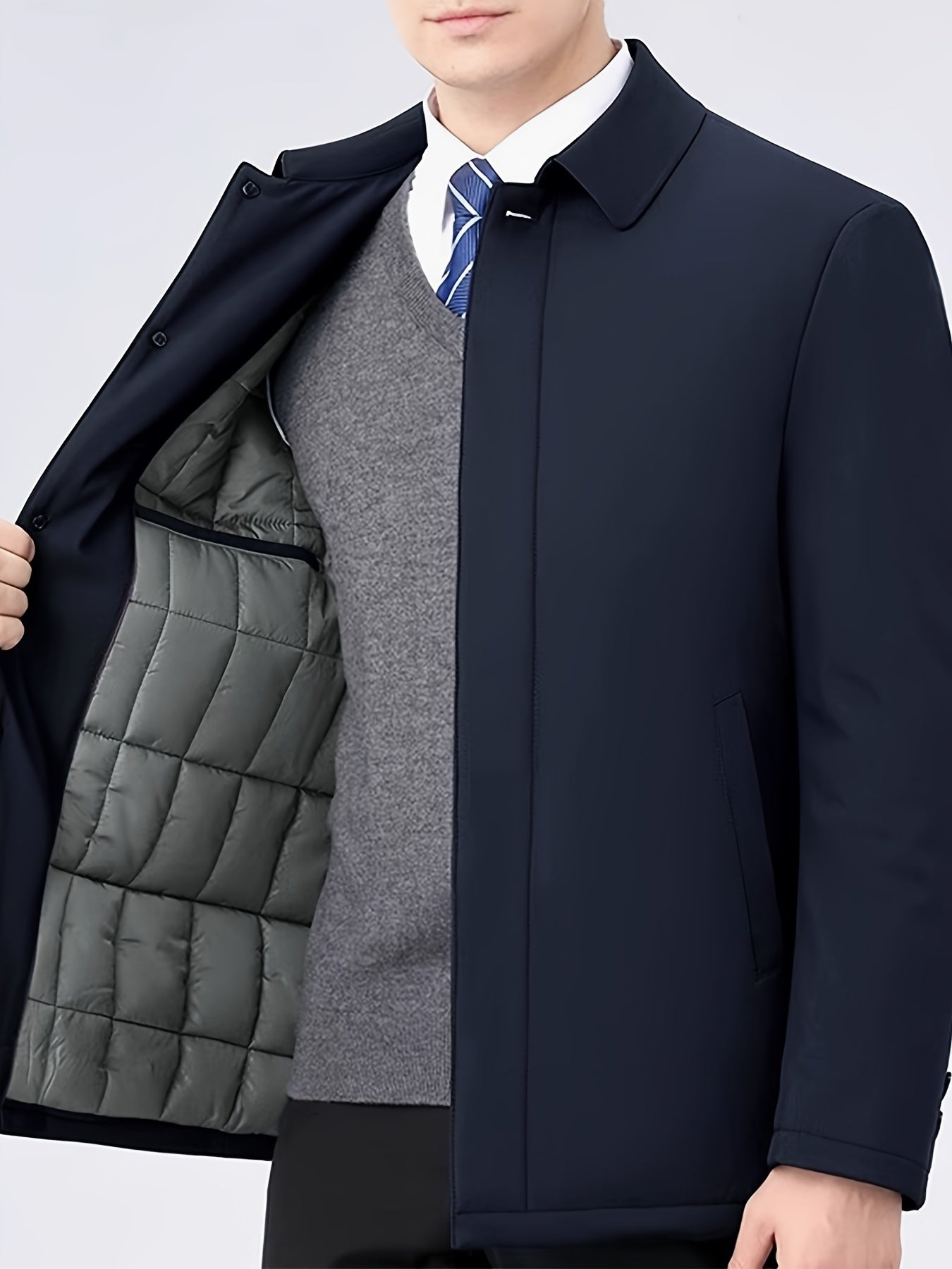 Trench-coat classique élégant pour homme