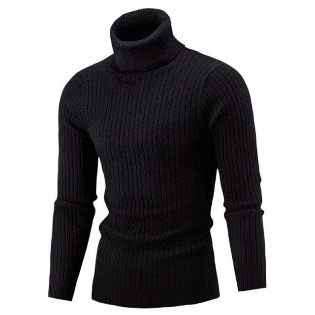 Pull col roulé homme design élégant