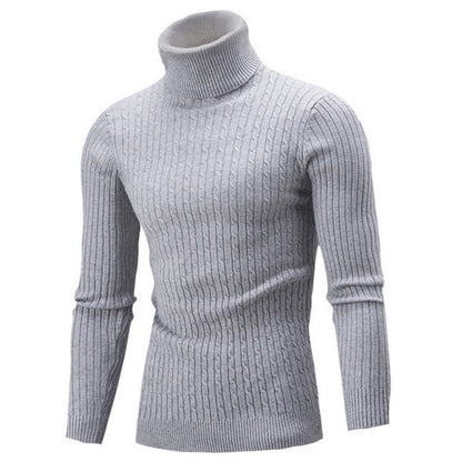 Pull col roulé homme design élégant