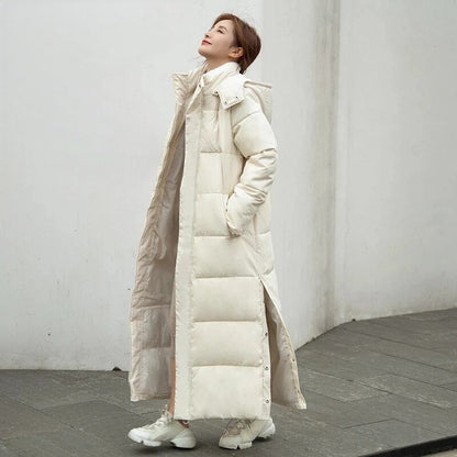 Doudoune longue Chaude et imperméable - Capuche et fermeture éclair