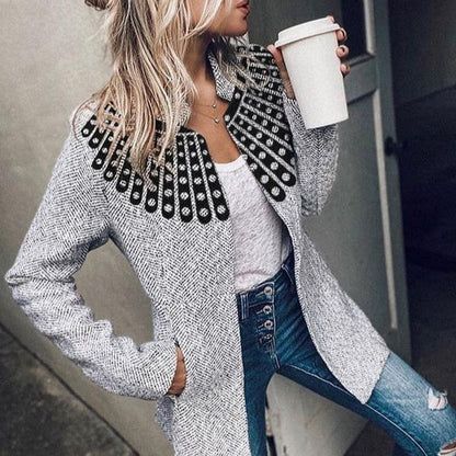 Veste en tweed élégante et confortable