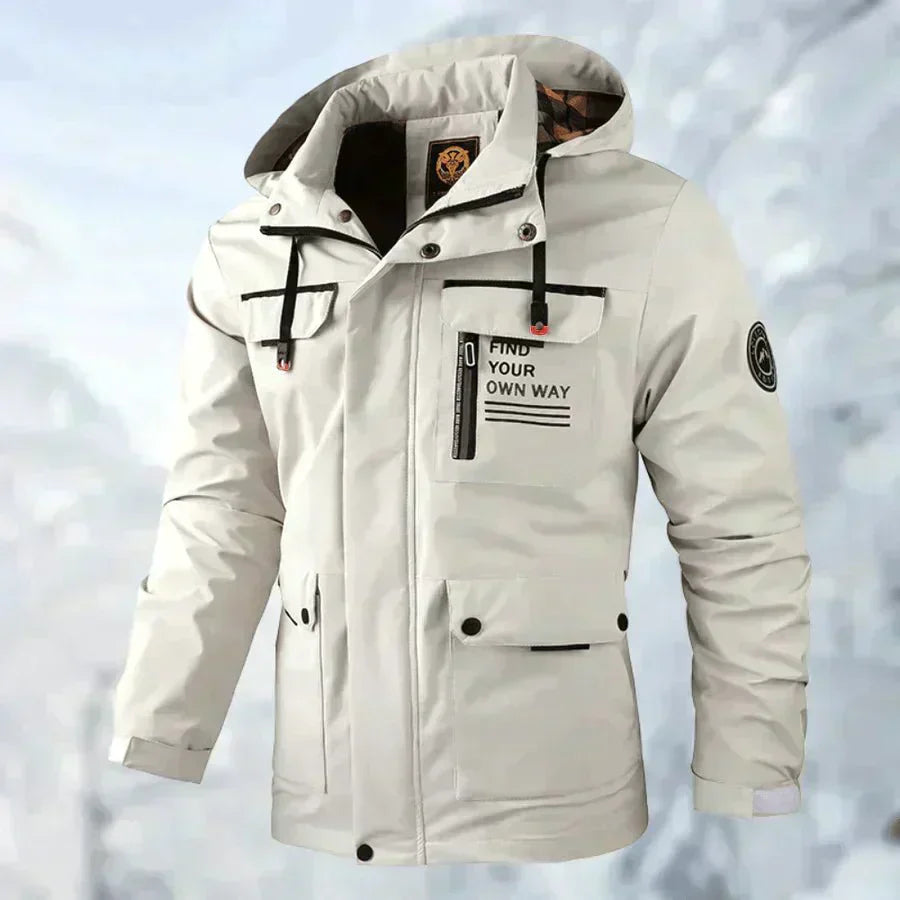 Veste Outdoor Imperméable Titanium Noir