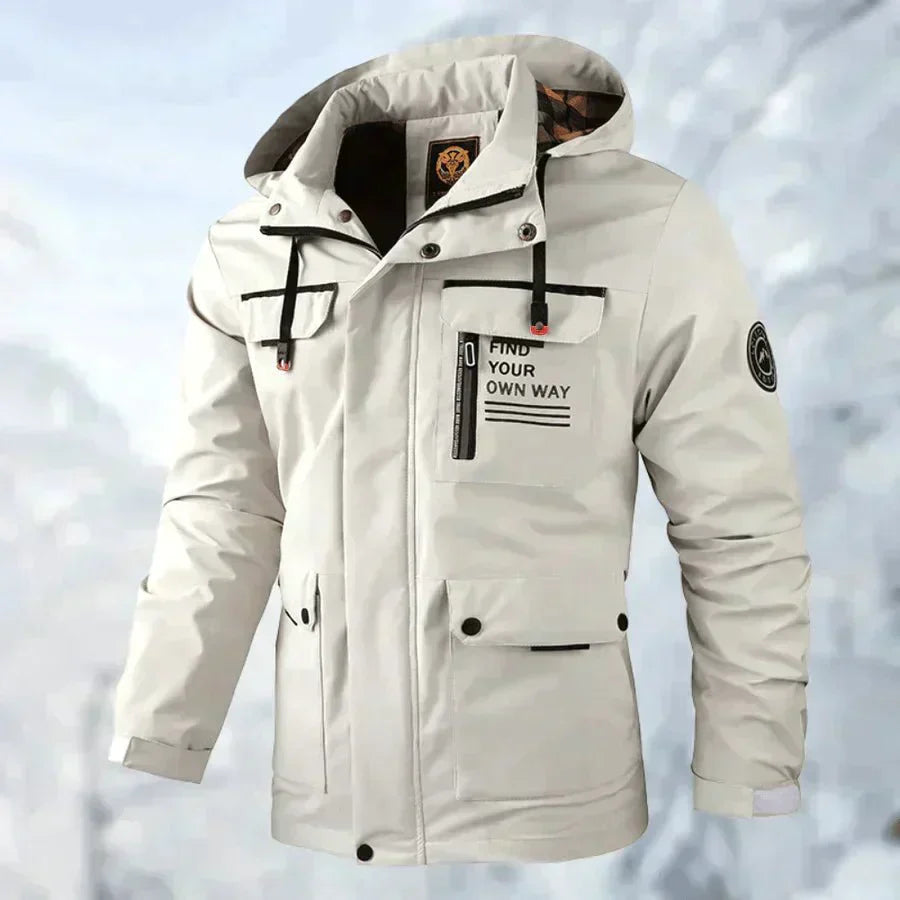Veste légère pour homme avec fermeture éclair intégrale, style sportif