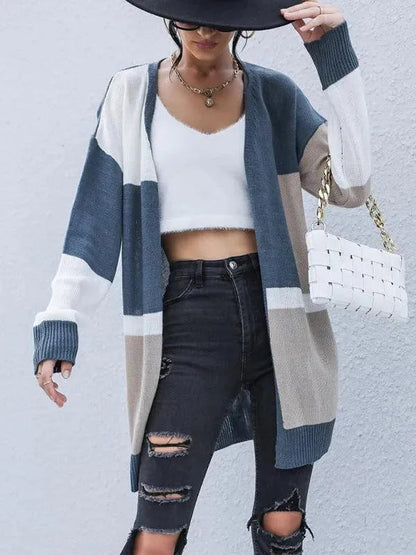 Stylische Damenstrickjacke Modern Pullover - IdealeKleiden