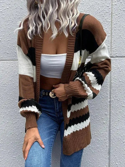 Moderne Frauen Strickjacke Stylish Pullover - IdealeKleiden