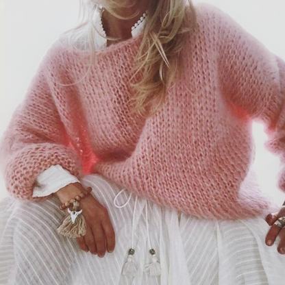 Damen Pullover Bequem Stylish - IdealeKleiden