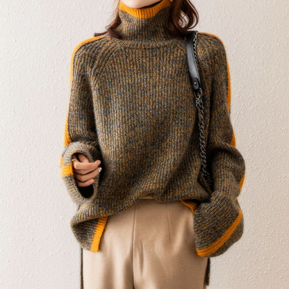 Pull pour femme col montant doux et confortable
