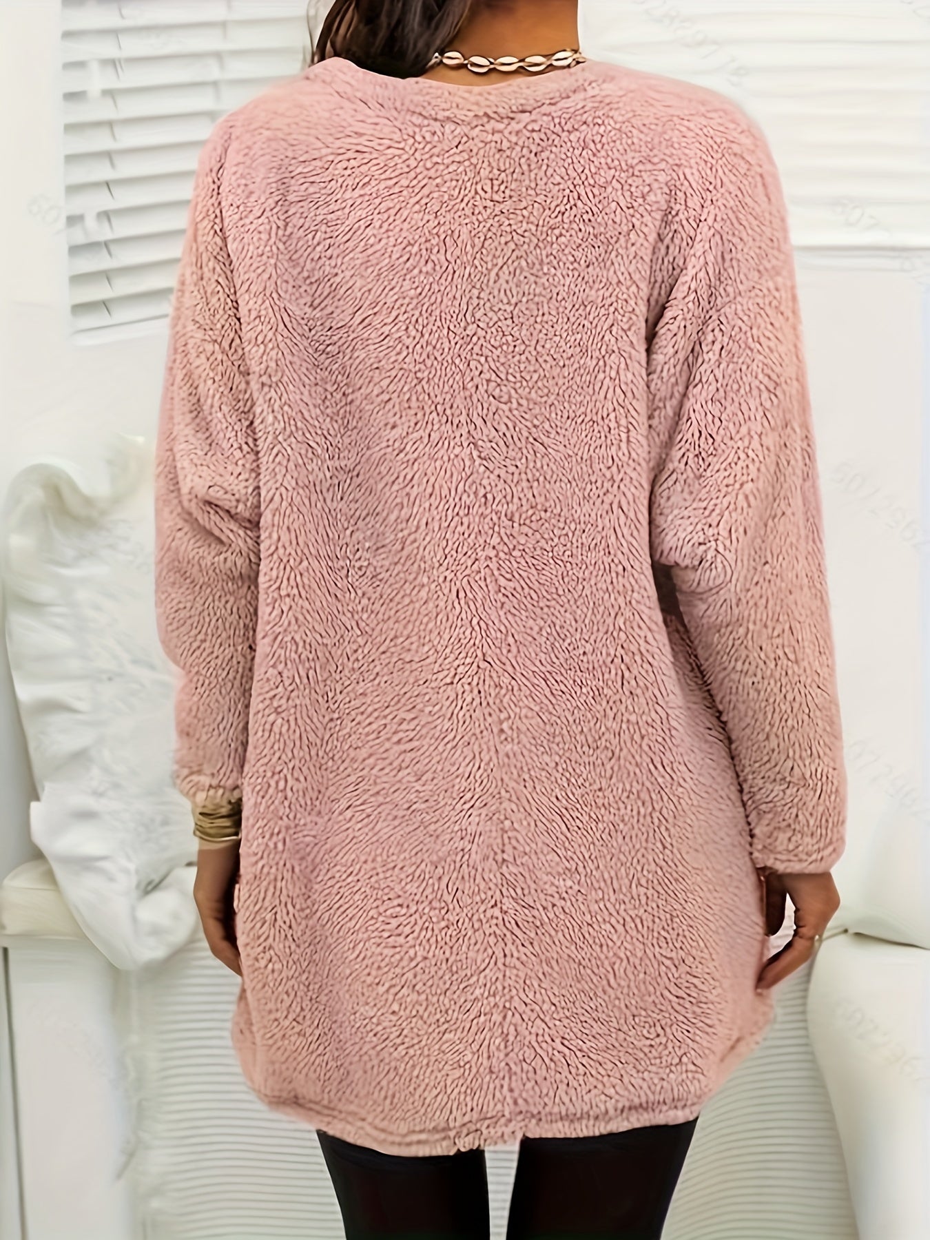 Gemütliches Fleece Sweatshirt mit coolem Design - IdealeKleiden